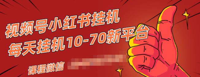视频号小红书抖音挂机项目，小白无脑操作，按照要求来，单号每天几十米￼-网创-网赚-项目-兼职青絲网创