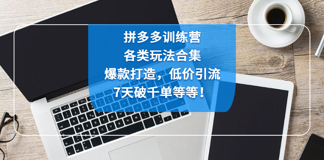 拼多多训练营：各玩法合集，爆款打造，低价引流，7天破千单等等！-网创-网赚-项目-兼职青絲网创
