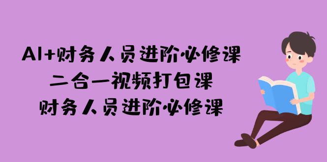 AI + 财务人员进阶必修课二合一视频打包课，财务人员进阶必修课-网创-网赚-项目-兼职青絲网创