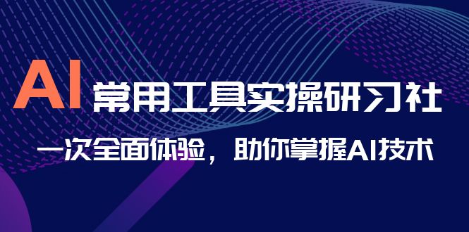 AI-常用工具实操研习社，一次全面体验，助你掌握AI技术-网创-网赚-项目-兼职青絲网创