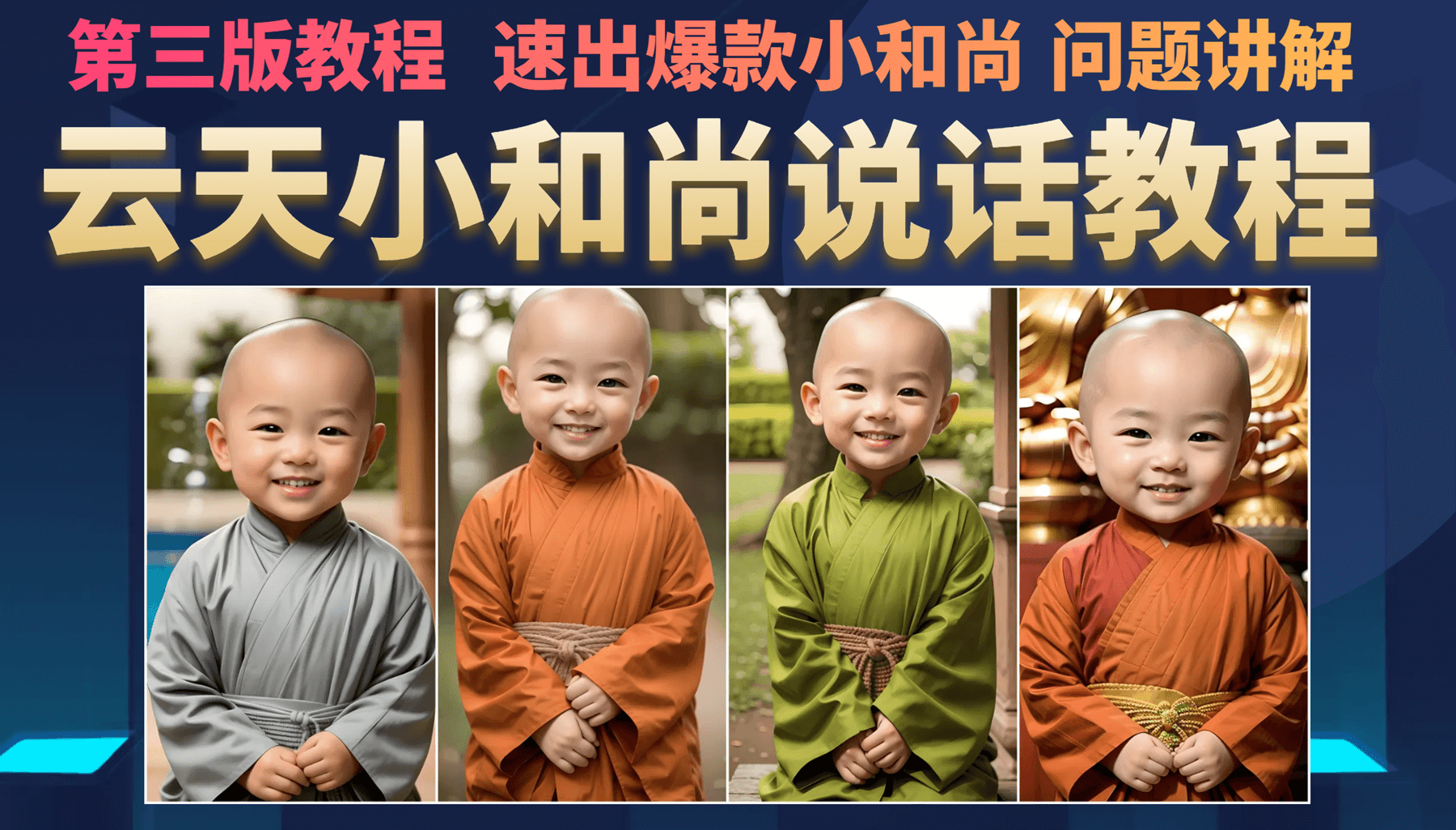 云天小和尚会说话，7天万粉（第3版教程）-网创-网赚-项目-兼职青絲网创