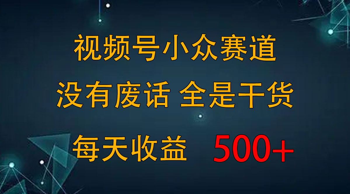 2024视频号新手攻略，今日话题赛道带你日赚300+-网创-网赚-项目-兼职青絲网创