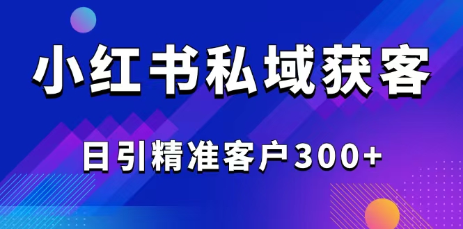 （14304期）2025最新小红书平台引流获客截流自热玩法讲解，日引精准客户300+-网创-网赚-项目-兼职青絲网创
