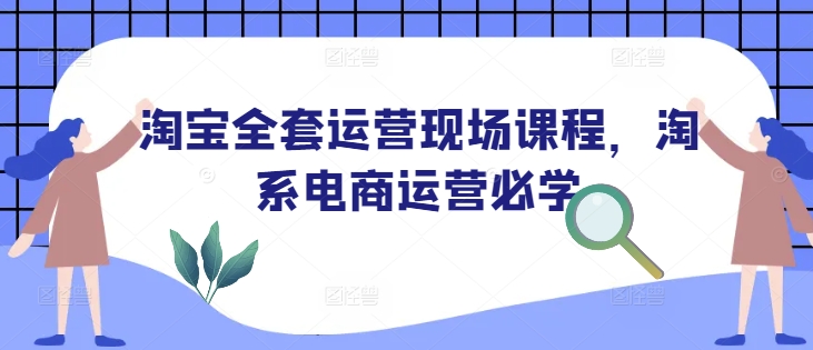 淘宝全套运营现场课程，淘系电商运营必学-网创-网赚-项目-兼职青絲网创