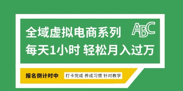 全域虚拟电商变现系列，通过平台出售虚拟电商产品从而获利-网创-网赚-项目-兼职青絲网创