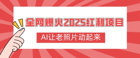 全网爆火2025红利项目，AI让老照片动起来，新手也能快速上手-网创-网赚-项目-兼职青絲网创